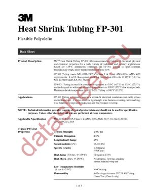 FP301 2 BK datasheet  